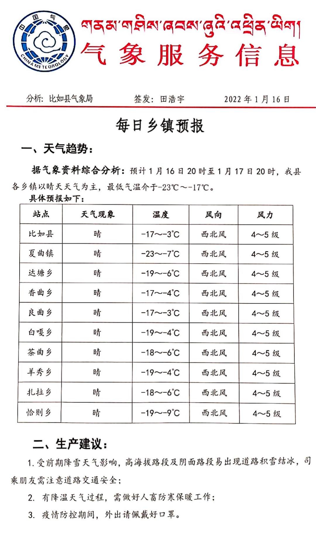 嘎雄村天气预报更新通知